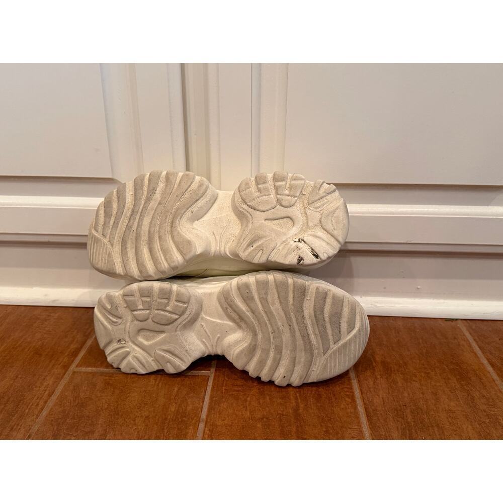 Dream Pairs Breathable Mesh Platform Sneakers White Size 8.5 - Picture 9 of 11